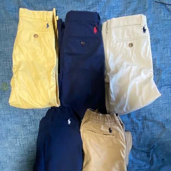 5 pair of Polo by Ralph Lauren Yellow and Blue slacks size 6 & 7 - Picture 1 of 16